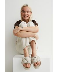 h&m braided slides