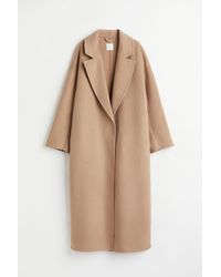 H&M Wool-blend Coat - Natural