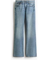 H&M - Flared Low Jeans - Lyst