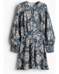 H&M - Jurk Met Lange Mouwen - Lyst