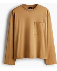 H&M - T-shirt à manches longues Loose Fit en jersey - Lyst