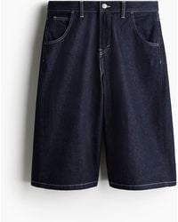 H&M - Super Baggy Denim Short - Lyst