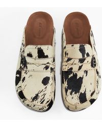 H&M - Pennyloafer-Pantoletten aus Leder - Lyst