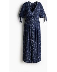 H&M - Mama Jurk Van Viscose Met Strikceintuur - Lyst