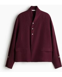 H&M - Overhemdblouse Met Structuurdessin - Lyst