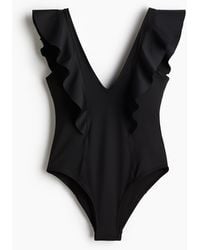 H&M - Volantbadpak Met Padded Cups - Lyst