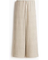 H&M - Weite Hose aus Strukturstrick - Lyst