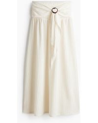 H&M - Crinklerok Met Strikceintuur - Lyst