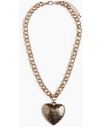 H&M - Collier Chaîne Avec Pendentif Caur - Lyst