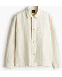 H&M - Overshirt aus Leinenmix in Regular Fit - Lyst