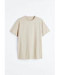 H&M T-Shirt mit Rundausschnitt Regular Fit - Weiß