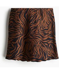 H&M - Slipjupe aus Satin - Lyst