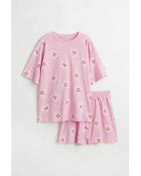 H&M Jersey Pyjamas - Pink