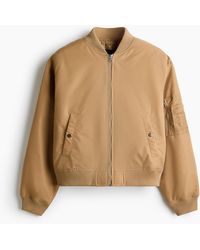 H&M - Gewatteerd Pilotenjack Van Nylon - Lyst