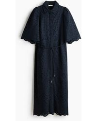 H&M - Robe Chemise En Coton Avec Broderie Anglaise - Lyst