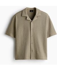 H&M - Freizeithemd mit Waffelstruktur in Loose Fit - Lyst