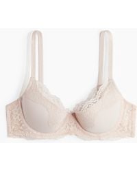 H&M - Soutien-gorge paddé en microfibre et dentelle - Lyst