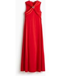 H&M - Langes drapiertes Kleid - Lyst