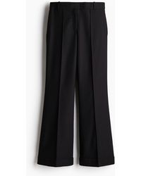 H&M - Ausgestellte Hose mit Bügelfalten - Lyst