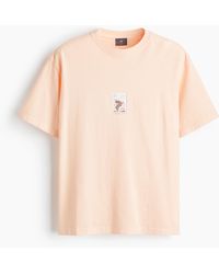 H&M - Bedrucktes T-Shirt in Loose Fit - Lyst