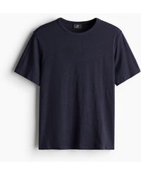 H&M - T-Shirt aus Leinenmix Regular Fit - Lyst