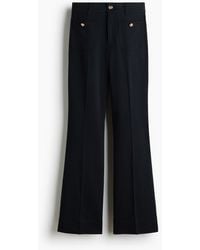 H&M - Flared Twill Broek - Lyst