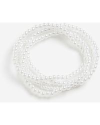 H&M - Lot de 5 bracelets avec perles fantaisie - Lyst
