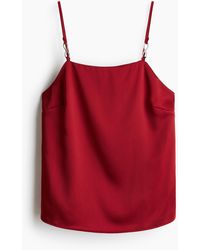 H&M - Satin-Trägertop mit Strassdetail - Lyst