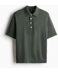 H&M - Feinstrick-Poloshirt in Regular Fit - Lyst