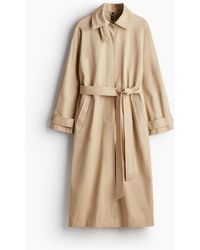 H&M - Single-breasted Trenchcoat Van Twill - Lyst