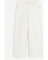 H&M - Wide High Ankle Jeans - Lyst