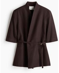 H&M - Kurzarm-Blazer aus Leinengemisch - Lyst