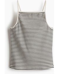 H&M - Geribde Straptop - Lyst