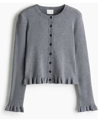 H&M - Cardigan in Rippstrick - Lyst