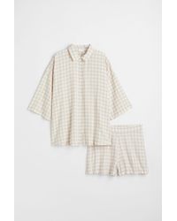 H&M - Pyjama aus Leinenmix - Lyst