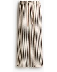 H&M - Twill Broek Met Drawstring - Lyst