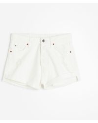 H&M - Hohe Denim-Shorts - Lyst