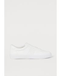 h&m mens white trainers