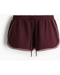 H&M - Sweatshort Met Drawstring - Lyst