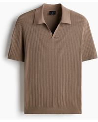 H&M - Poloshirt aus Zopfstrick in Regular Fit - Lyst
