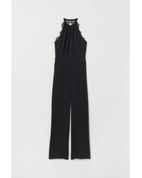 H&M Jumpsuit With Lace - Black