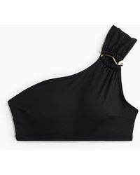 H&M - Wattiertes One-Shoulder-Bikinitop - Lyst