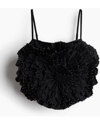 H&M - Gedecoreerde Straptop - Lyst