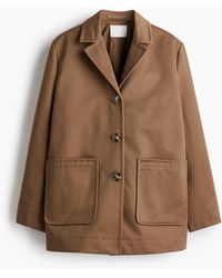 H&M - Oversized Jacke aus Twill - Lyst