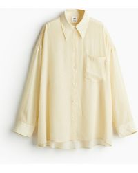 H&M - Oversize-Bluse aus Seidenmix - Lyst