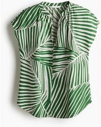 H&M - Bluse mit Stehkragen - Lyst