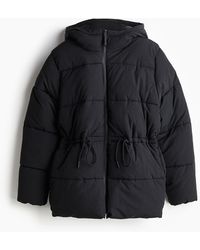 H&M - Oversized Puffer-Jacke mit Tunnelzug - Lyst