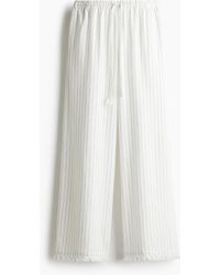H&M - Kordelzughose aus Leinenmix - Lyst