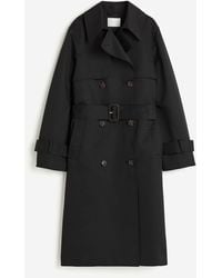 H&M - Trench-coat à fermeture croisée en twill - Lyst