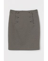 H&M Jupe de longueur genou - Noir